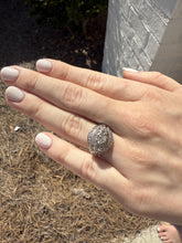 Vintage 1.3CTW Old European Cut Diamond Platinum Cocktail Ring