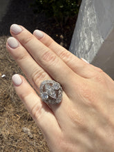 Edwardian Era 2 CTW Old European Cut Diamond Platinum Cocktail Ring