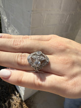 Edwardian Era 2 CTW Old European Cut Diamond Platinum Cocktail Ring