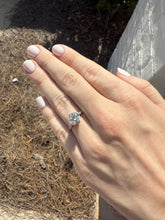 Vintage Platinum 2 Carat Old European Cut Diamond Engagement Ring