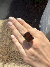 Vintage Large Smoky Quartz Statement Ring