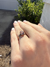 Vintage Victorian Era Rose Gold Amethyst Ring