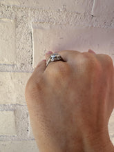 Dainty Vintage Diamond & Sapphire Ring Belias & Co