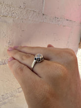 Dainty Vintage Diamond & Sapphire Ring Belias & Co