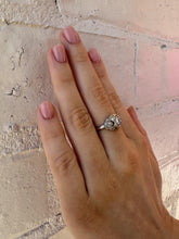 Dainty Vintage Art Deco Platinum Diamond Ring