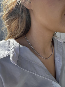 Clastic 4.5CTW Diamond Tennis Necklace 14K White Gold