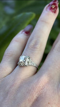 Vintage 0.66 Carat Platinum Diamond Engagement Ring