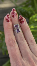 Vintage Art Deco Era Amethyst Ring 14K White Gold