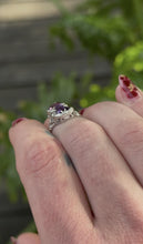 Vintage Art Deco Era Amethyst Ring 14K White Gold