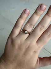 Edwardian 0.5 Carat Old European Cut Diamond Engagement Ring 14K Yellow Gold