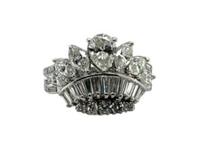 Vintage Custom Crown Diamond Ring Size 7