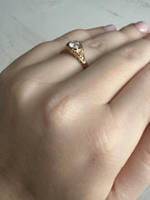 Edwardian 0.5 Carat Old European Cut Diamond Engagement Ring 14K Yellow Gold