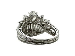 Vintage Custom Crown Diamond Ring Size 7