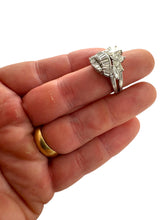 Vintage Custom Crown Diamond Ring Size 7