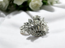 Vintage Custom Crown Diamond Ring Size 7