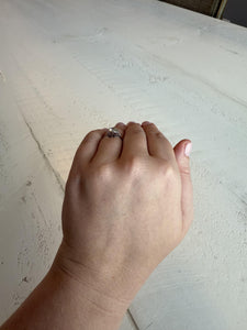 Vintage 0.8 Carat Old European Cut Diamond Platinum Engagement Ring