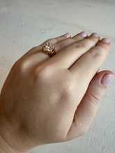 Victorian Era Old Mine Cut Diamond Cluster Ring 18K Rose Gold
