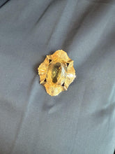 Vintage Large 30 Carat Yellow Quartz Brooch Pendant