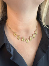 Vintage Grape Leaf Italian Made Necklace 14K Yellow Gold