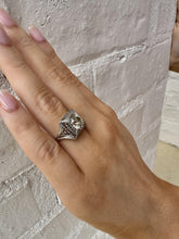 Vintage 2.14 Carat Old European Cut Platinum Diamond Ring GIA