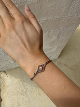 Vintage Two Toned Old European Cut Diamond Filigree Bracelet