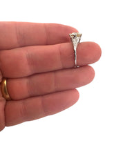 Art Deco 2.17 Carat Old European Cut Diamond Engagement Ring GIA