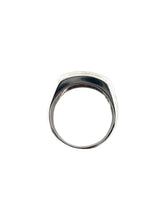 Diamond & Sapphire Band Style Ring 14K White Gold