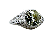Edwardian 2.05 Carat Old European Cut Diamond Engagement Ring GIA