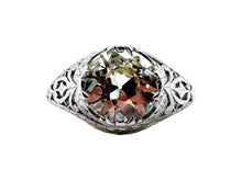 Edwardian 2.05 Carat Old European Cut Diamond Engagement Ring GIA