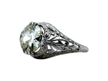 Edwardian 2.05 Carat Old European Cut Diamond Engagement Ring GIA