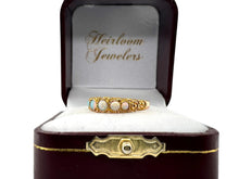 Victorian Era Rose Gold Opal Band 10K