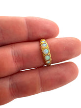 Victorian Era Rose Gold Opal Band 10K