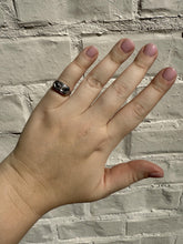 Vintage Art Deco Sapphire & Diamond Filigree Cocktail Ring Belais & Co