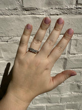 Vintage 1CTW Old Mine Cut Diamond Four Stone Band Style Ring