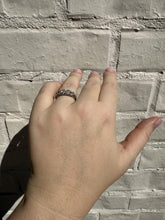 Vintage 1CTW Old Mine Cut Diamond Four Stone Band Style Ring