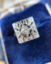 Vintage Diamond Cocktail Ring 14K White Gold