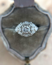 Vintage Platinum 0.5 Carat Diamond Engagement Ring