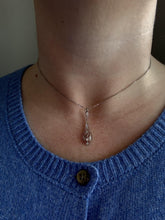 Vintage Edwardian Era Dainty Filigree Diamond Necklace