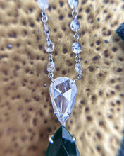 Lugano Emerald & Diamond Necklace 18K White Gold