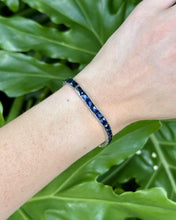 Vintage Platinum Sapphire 12 Carat Tennis Bracelet