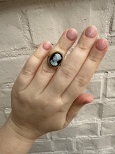 Vintage Onyx Cameo Ring 14K Yellow Gold