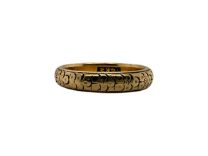 Vintage Orange Blossom 14K Wedding Band 1924