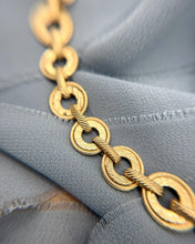 Vintage 14k Yellow Gold Engraved Link Bracelet