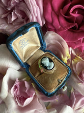 Vintage Onyx Cameo Ring 14K Yellow Gold