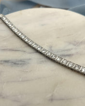 Vintage Art Deco Platinum 5.5 Carat Old European Cut Diamond Tennis Bracelet