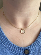 Vintage Essex Crystal Pendant 14K Yellow Gold