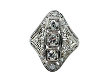 Vintage Platinum Diamond Cocktail Ring
