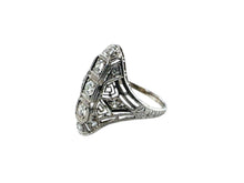 Vintage Platinum Diamond Cocktail Ring