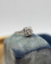Vintage 0.66 Carat Platinum Diamond Engagement Ring