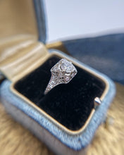 Vintage 0.66 Carat Platinum Diamond Engagement Ring